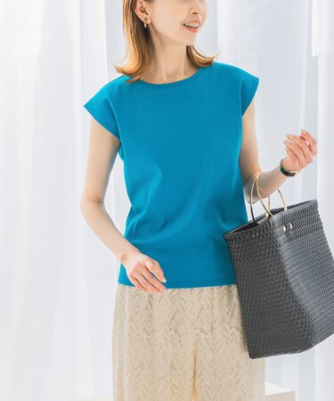 汗染防止フレンチリブTシャツ