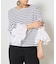 Mewl　シャツスリーブボーダーTOPS