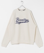 裏起毛プリントスウェットプルオーバー