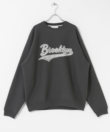 裏起毛プリントスウェットプルオーバー