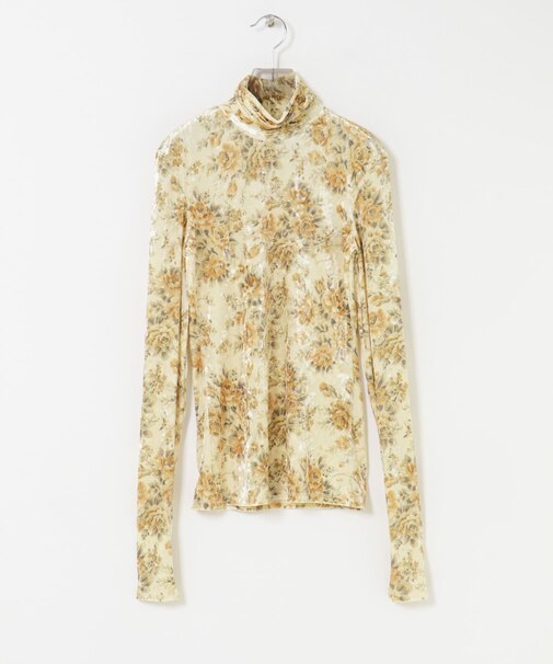 GANNI　Printed Velour Jersey