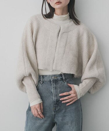 クロップドドルマンカーディガン