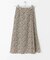 フラワープリントナローフレアスカート