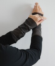 チュール切り替えカットソー