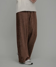 ベロアプリーツイージーカットパンツ