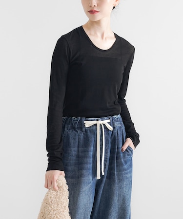 強撚シアーカットソー