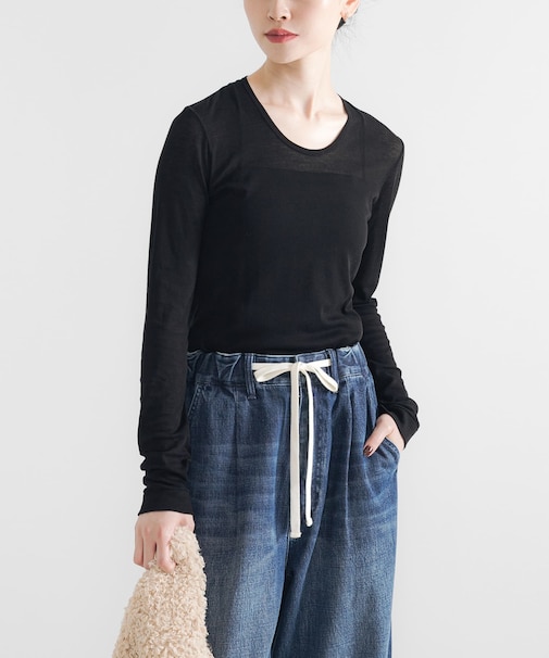 強撚シアーカットソー