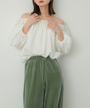 バルーンオフショルブラウス