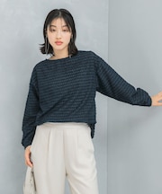 カットジャガードプルオーバー