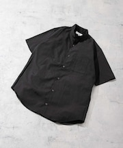 『防シワ』『XLサイズあり』ハイパフォーマンスリネンバンド半袖シャツ