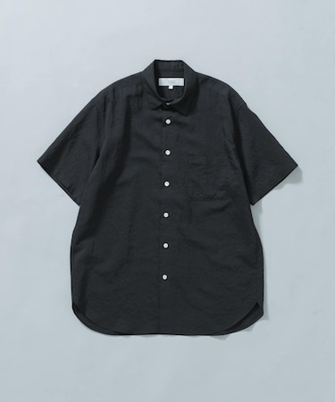 『WEB限定』『XLサイズあり』ストライプレギュラーカラー半袖シャツ