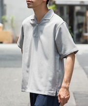 『WEB限定』『セットアップ対応』パナマ風スキッパーシャツ