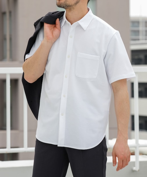 『セットアップ対応／XLサイズあり』コンフォータブルドライショートスリーブシャツ