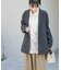 ルーズテーラード強撚ジャケット