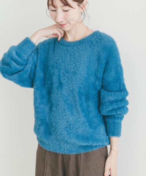 シャギービッグシルエットニット