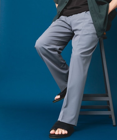 接触冷感 TRテーパードスラックス