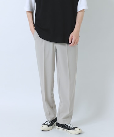 接触冷感 TRテーパードスラックス