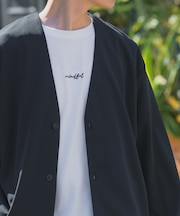 UVカット梨地カーディガン+刺繍Tシャツセット(楽着シリーズ)