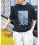 接触冷感クルーネックフォトプリントTシャツ