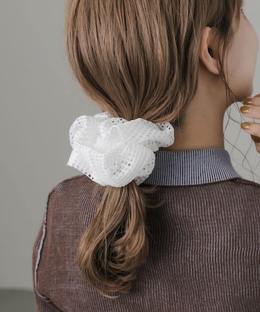 メッシュボリュームシュシュ