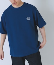 刺繍ジャカードクールタッチ半袖トップス