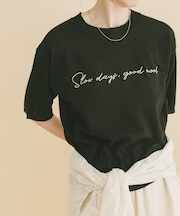 半袖ロゴニット