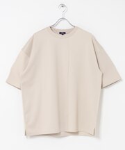 ジャカード×ポンチ切替半袖TOPS