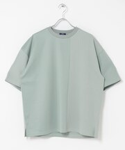 ジャカード×ポンチ切替半袖TOPS