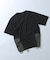 サイドポケットキリカエクルーネックTシャツ