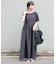『イージーケア／接触冷感／UVカット』SMOOTH LINEN TOUCH ワンピース