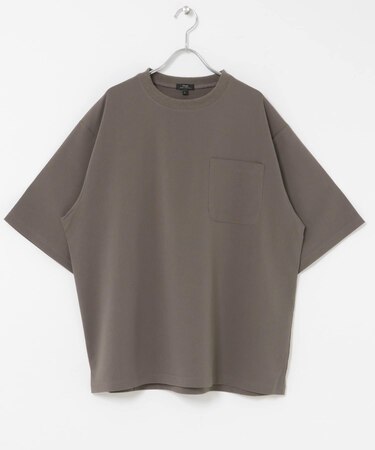 『接触冷感／吸水速乾』クールタッチクレープジョーゼットTシャツ