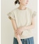 袖フリルミニ裏毛Tシャツ