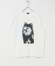 『接触冷感／吸水速乾／UVカット』DOG IN SHADES プリントTシャツ