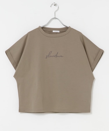 『接触冷感／UVカット』シルケット半袖プリントTシャツ(楽着シリーズ)