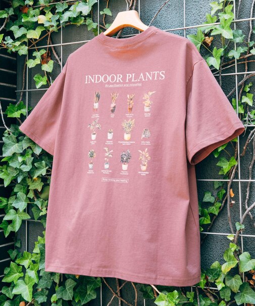 Plantsバックプリント USEDライク Tシャツ