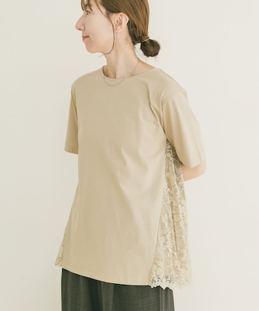 バックシャンレースTシャツ