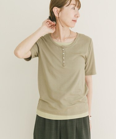 リブレイヤード風Tシャツ