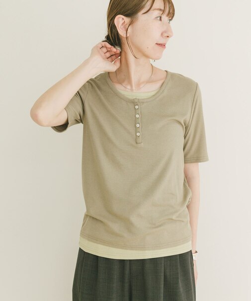 リブレイヤード風Tシャツ