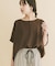 REFINED LINEN ドルマンブラウス