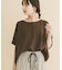 REFINED LINEN ドルマンブラウス