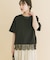 裾レースコンビTシャツ