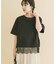 裾レースコンビTシャツ