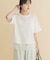 裾レースコンビTシャツ
