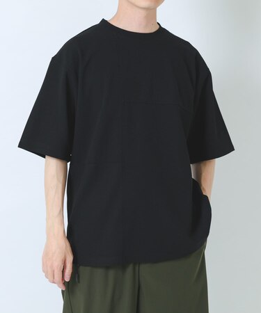 シャドーパターンキリカエ半袖Tシャツ