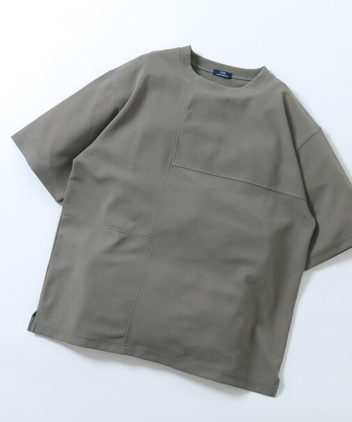 シャドーパターンキリカエ半袖Tシャツ