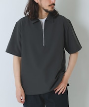 冷感+速乾TRストレッチハーフZIP プルオーバー