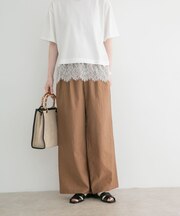 『洗濯可』ヨウリュウワイドパンツ