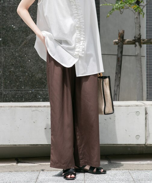 REFINED LINEN イージーパンツ
