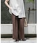 REFINED LINEN イージーパンツ