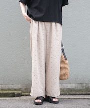 REFINED LINEN イージーパンツ